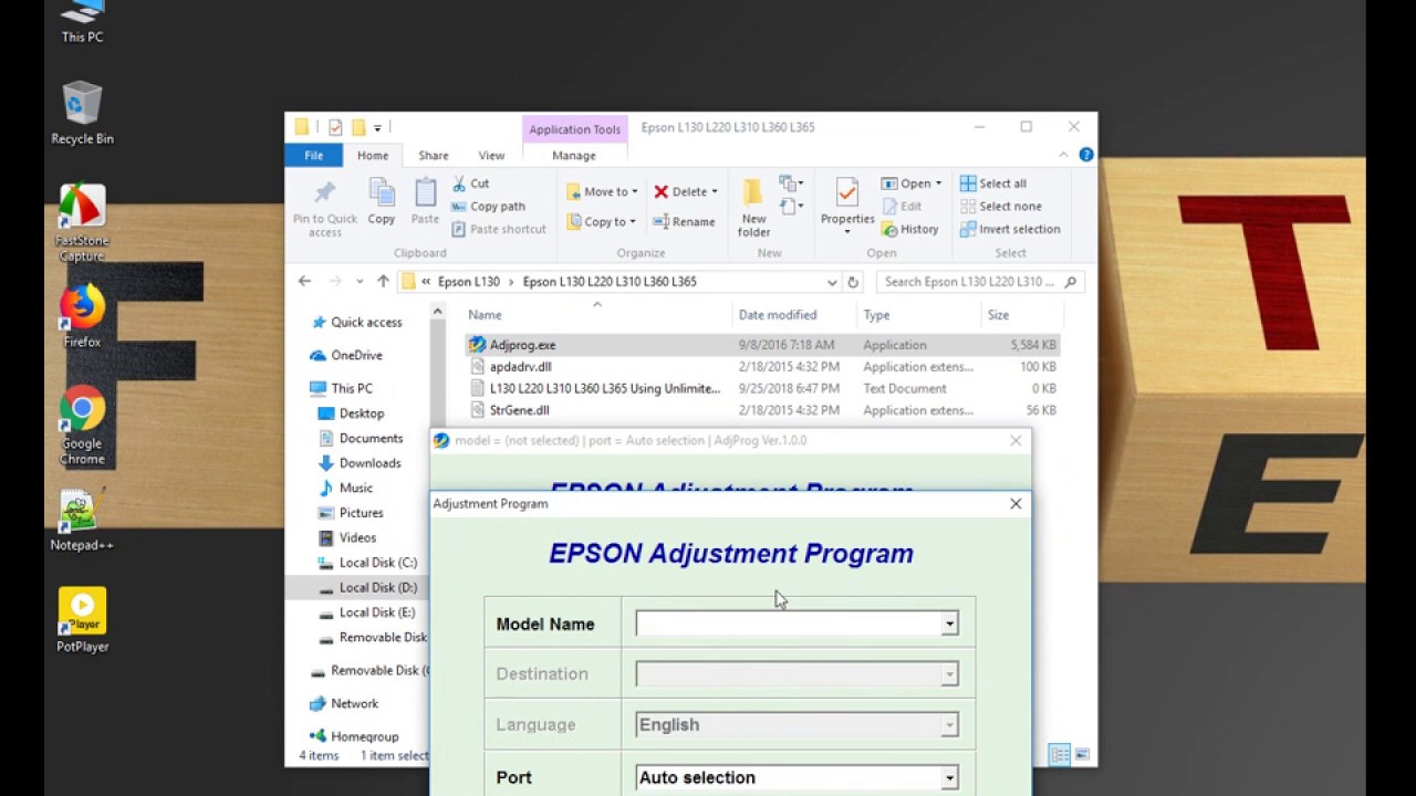 epson l360 adjustment program resetter download